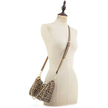 Cargar imagen en el visor de la galería, Glossy Leopard Chain Link Crossbody Satchel
