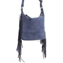 Cargar imagen en el visor de la galería, Faux Suede Fringe Crossbody Bag
