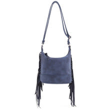 Cargar imagen en el visor de la galería, Faux Suede Fringe Crossbody Bag
