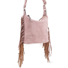 Cargar imagen en el visor de la galería, Faux Suede Fringe Crossbody Bag
