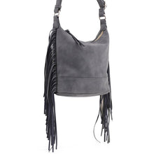 Cargar imagen en el visor de la galería, Faux Suede Fringe Crossbody Bag
