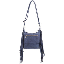 Cargar imagen en el visor de la galería, Faux Suede Fringe Crossbody Bag
