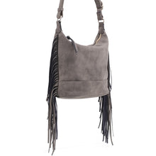 Cargar imagen en el visor de la galería, Faux Suede Fringe Crossbody Bag

