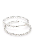 Load image into Gallery viewer, 90MM Iconic Crystal Hoop Earrings
