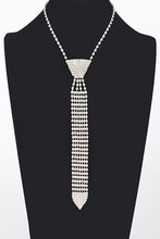 Load image into Gallery viewer, Rhinestone Neck Tie Necklace
