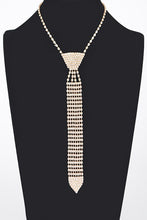 Load image into Gallery viewer, Rhinestone Neck Tie Necklace
