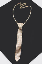 Load image into Gallery viewer, Rhinestone Neck Tie Necklace
