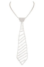 Load image into Gallery viewer, Rhinestone Necktie Necklace
