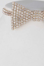 Load image into Gallery viewer, Rhinestone Bow Tie Iconic Choker Necklace

