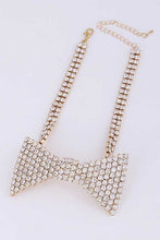 Load image into Gallery viewer, Rhinestone Bow Tie Iconic Choker Necklace
