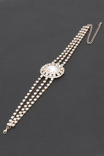 Load image into Gallery viewer, Faux Pearl Rhinestone Statement Choker Necklace
