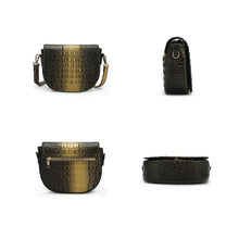 Cargar imagen en el visor de la galería, MKF Amalia Croc-Embossed Crossbody Bag by Mia K
