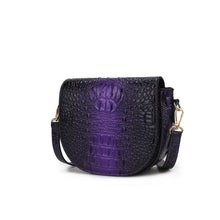 Cargar imagen en el visor de la galería, MKF Amalia Croc-Embossed Crossbody Bag by Mia K
