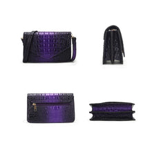 Cargar imagen en el visor de la galería, MKF Vanta Croc-Embossed Saddle Bag by Mia K.
