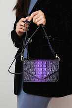 Cargar imagen en el visor de la galería, MKF Vanta Croc-Embossed Saddle Bag by Mia K.
