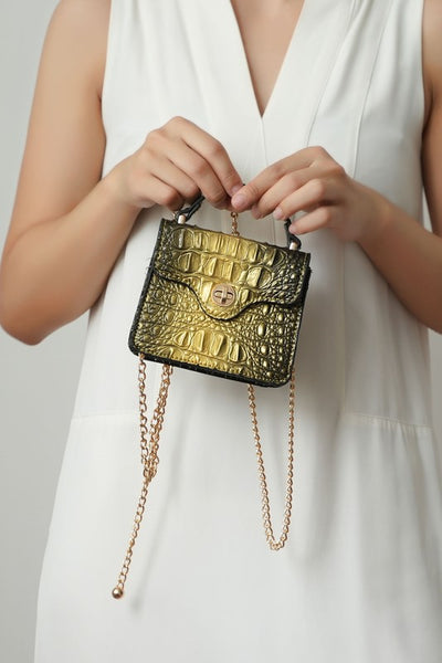 MKF Luxe Mini Satchel with Chain Strap by Mia K
