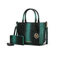 Cargar imagen en el visor de la galería, MKF Aphelia Croc-Embossed Handbag by Mia K.
