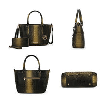 Cargar imagen en el visor de la galería, MKF Aphelia Croc-Embossed Handbag by Mia K.
