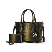 Cargar imagen en el visor de la galería, MKF Aphelia Croc-Embossed Handbag by Mia K.
