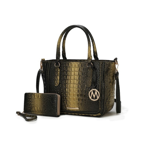 MKF Aphelia Croc-Embossed Handbag by Mia K.