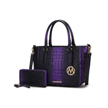 Cargar imagen en el visor de la galería, MKF Aphelia Croc-Embossed Handbag by Mia K.
