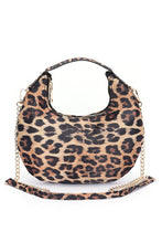 Cargar imagen en el visor de la galería, Leopard Print Top Handle Circle Swing Bag
