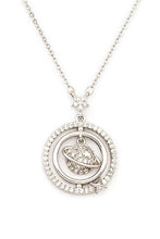 Load image into Gallery viewer, Cubic Zirconia Planet Pendant Necklace

