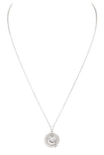 Load image into Gallery viewer, Cubic Zirconia Planet Pendant Necklace
