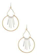 Load image into Gallery viewer, Mix Tone Fringe Metal Iconic Earrings
