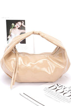 Cargar imagen en el visor de la galería, Patent Finish Faux Leather Top Handle Swing Bag
