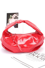 Cargar imagen en el visor de la galería, Patent Finish Faux Leather Top Handle Swing Bag
