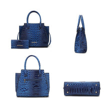 Cargar imagen en el visor de la galería, MKF Collection Viridiana Croc-Embossed Tote Bag
