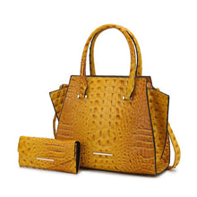 Cargar imagen en el visor de la galería, MKF Collection Viridiana Croc-Embossed Tote Bag

