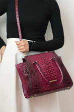 Cargar imagen en el visor de la galería, MKF Collection Viridiana Croc-Embossed Tote Bag
