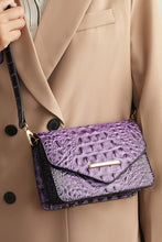 Cargar imagen en el visor de la galería, MKF Vanta Solid Croc-Embossed Saddle Bag by Mia K
