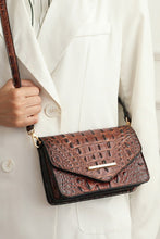 Cargar imagen en el visor de la galería, MKF Vanta Solid Croc-Embossed Saddle Bag by Mia K
