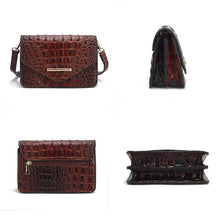 Cargar imagen en el visor de la galería, MKF Vanta Solid Croc-Embossed Saddle Bag by Mia K
