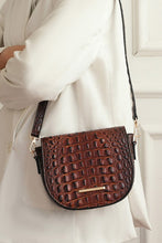 Cargar imagen en el visor de la galería, MKF Amalia Solid Croc-Embossed Crossbody Bag
