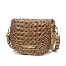 Cargar imagen en el visor de la galería, MKF Amalia Solid Croc-Embossed Crossbody Bag
