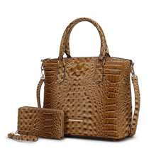 Load image into Gallery viewer, MKF Liora Croc Embossed Tote and Set by Mia K
