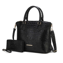 Load image into Gallery viewer, MKF Liora Croc Embossed Tote and Set by Mia K
