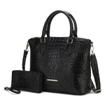 MKF Liora Croc Embossed Tote and Set by Mia K