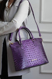 MKF Liora Croc Embossed Tote and Set by Mia K