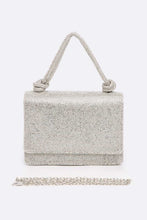 Cargar imagen en el visor de la galería, Rhinestone Top Handle Small Bridal Party Clutch
