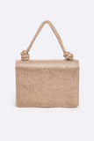 Rhinestone Top Handle Small Bridal Party Clutch