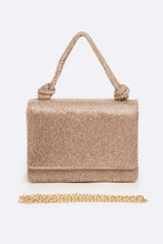 Cargar imagen en el visor de la galería, Rhinestone Top Handle Small Bridal Party Clutch
