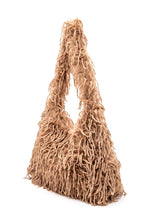 Cargar imagen en el visor de la galería, Faux Feather Hobo Slouchy Bag
