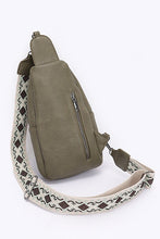 Cargar imagen en el visor de la galería, Guitar Strap Iconic Faux Leather Sling Bag
