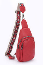Cargar imagen en el visor de la galería, Guitar Strap Iconic Faux Leather Sling Bag
