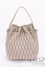 Cargar imagen en el visor de la galería, Nylon Quilted Puffer Convertible Bucket Bag
